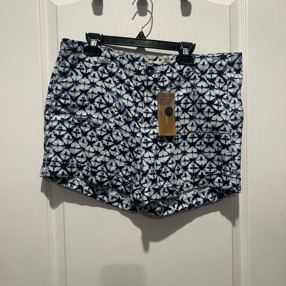 Francesca's Collections High Waist Blue and White Shorts SKU 1002